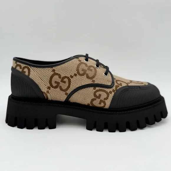 Gucci Maxi Supreme Lug Chunky Sole Derby Big Print